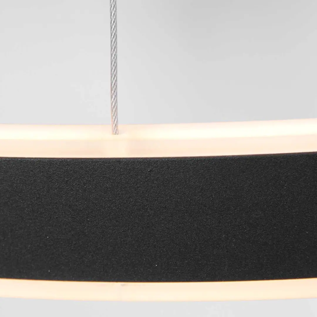 Steinhauer Hanglamp Ringlux 3502ZW - Zwart 60cm - afbeelding 6 van 6