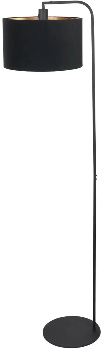 Steinhauer Vloerlamp 4791ZW - 152cm Zwart met linnen kap