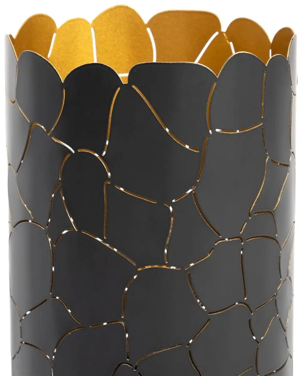 Lindby Tafellamp Metaal 1 Licht E27 - 15W - Zwart/Goud
