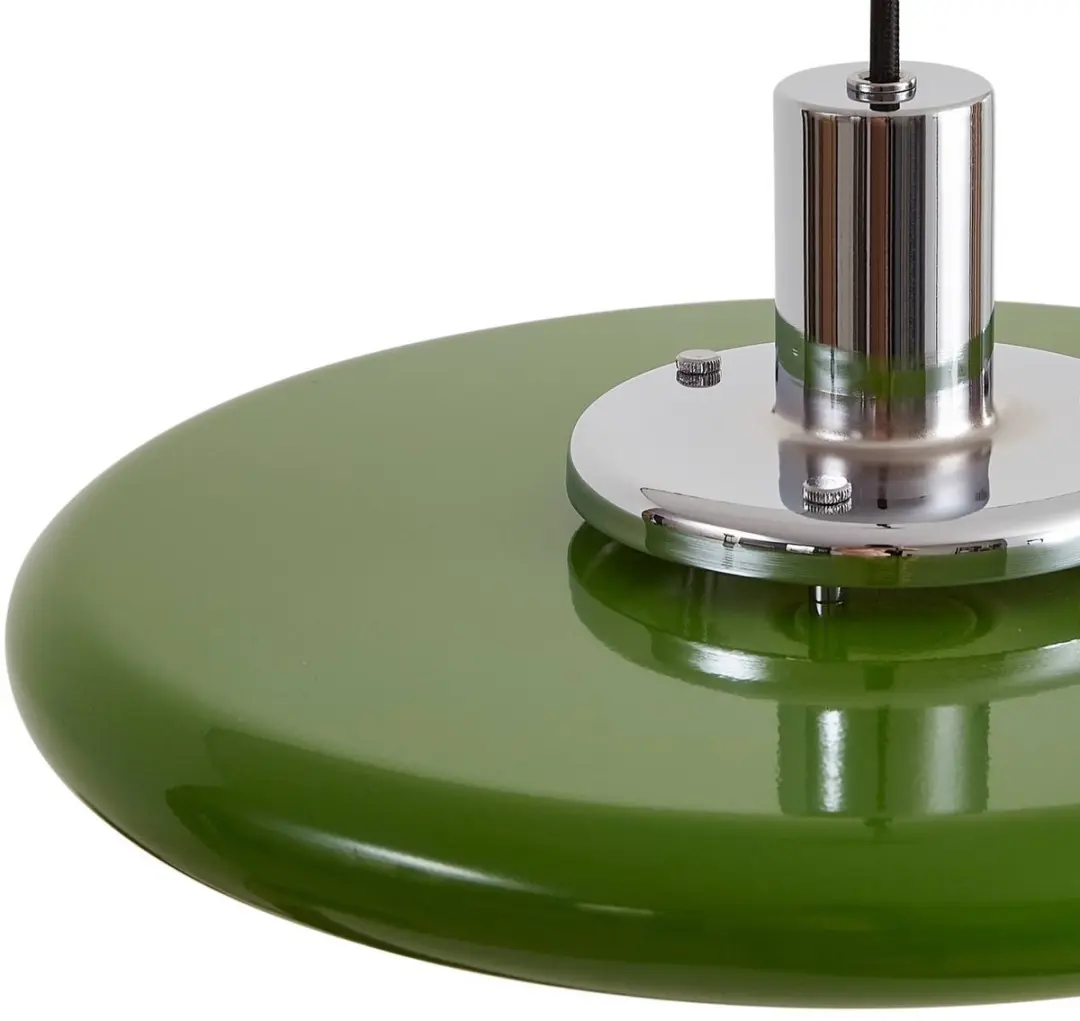 Lindby Hanglamp Metaal 1 Licht E27 - Ø35cm - Groen