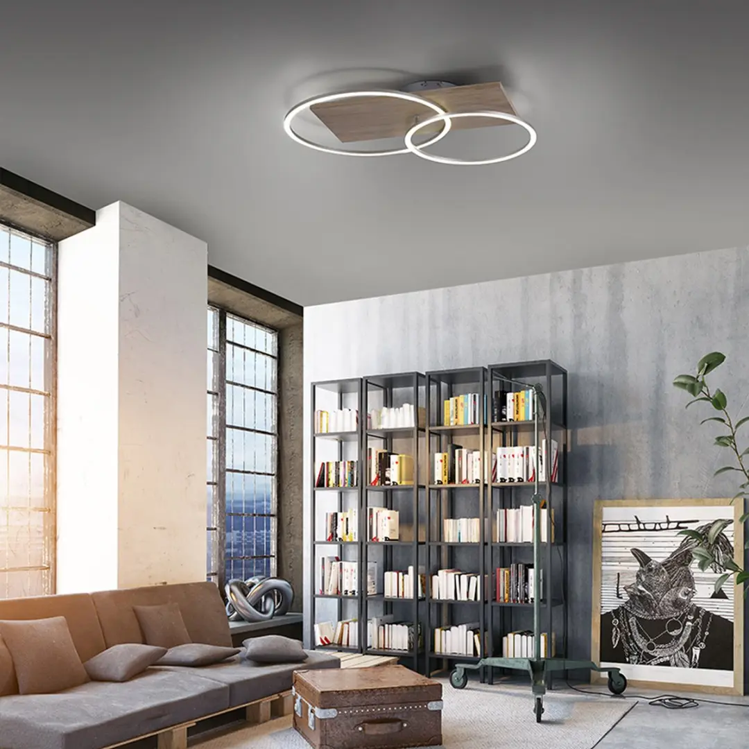 Just Light LED Plafondlamp 30W 2000lm - Bruin