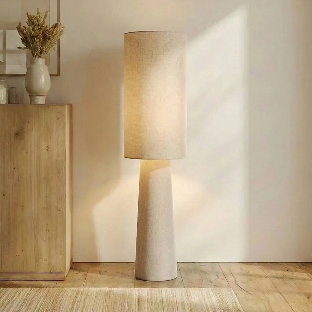 Lindby Vloerlamp 2-lichts - 124cm - Beige