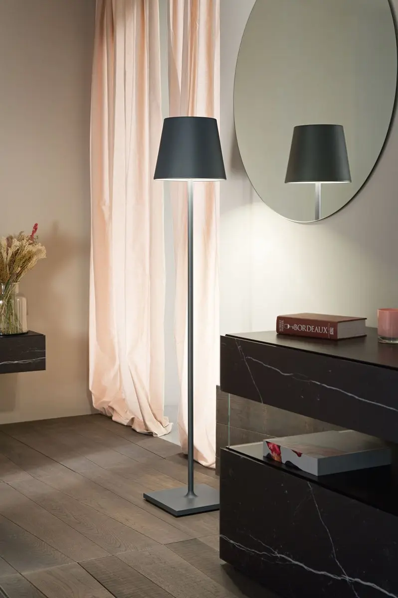 Zafferano Poldina Pro XXL Vloerlamp Antraciet