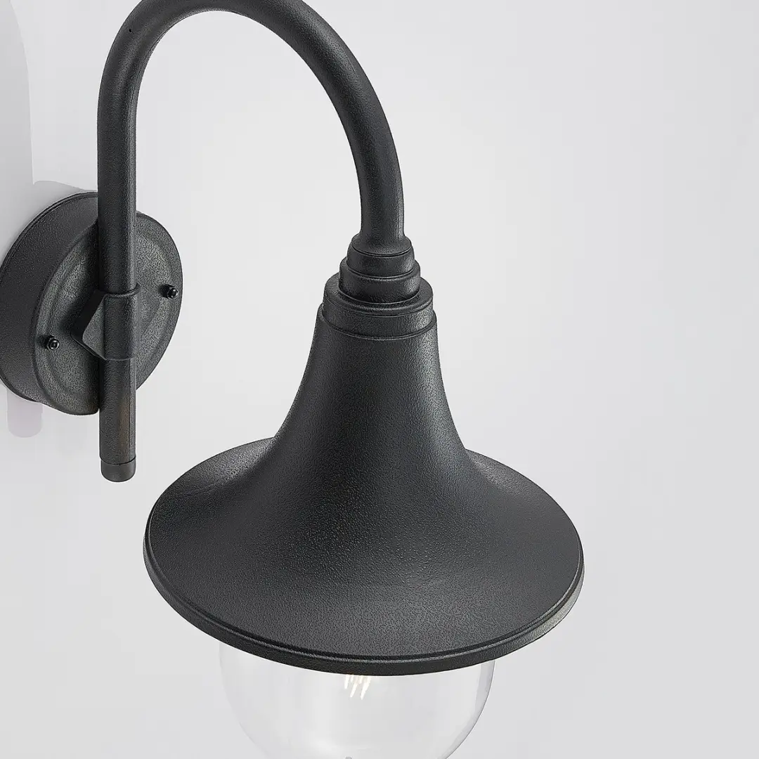Lindby Wandlamp Buiten 1 Licht E27 - Zwart
