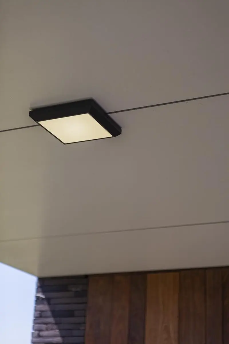 Lutec Helena Wandlamp Buiten - 21.5W Donkergrijs