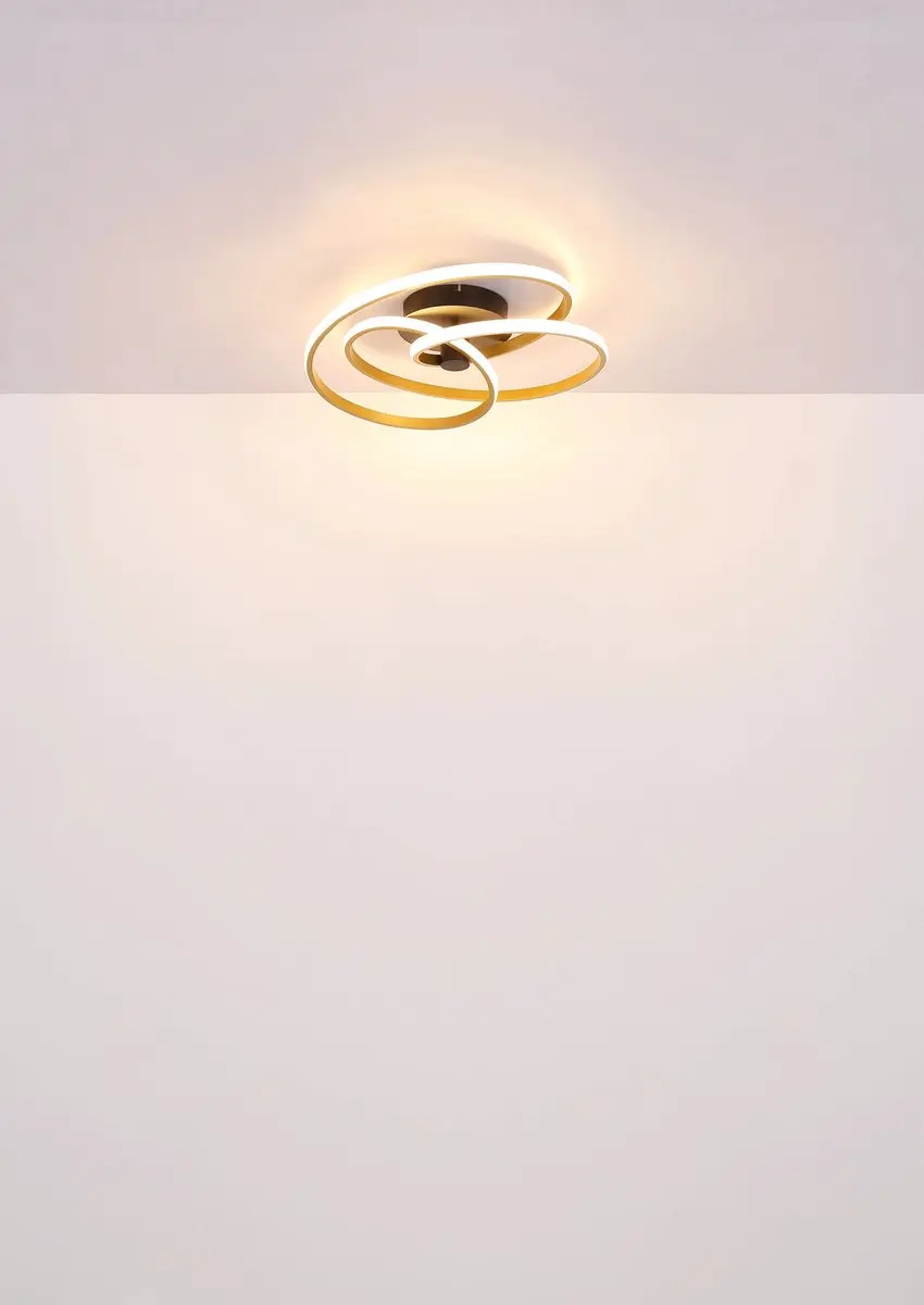Globo Glyxar Plafondlamp Brons Ø50cm LED - afbeelding 6 van 6