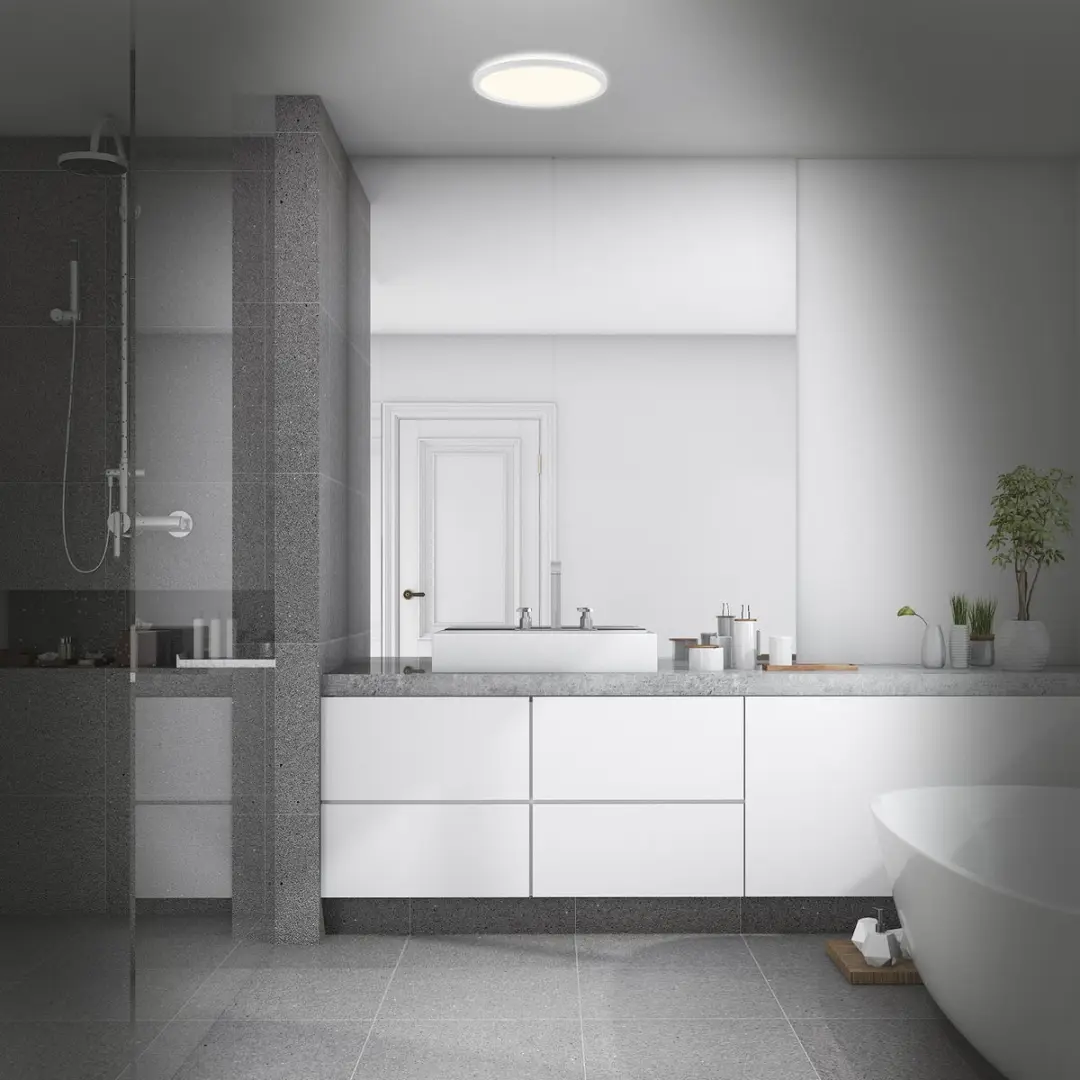 Briloner LED Badkamerverlichting Plafondlamp Ø29cm - IP44 - Wit