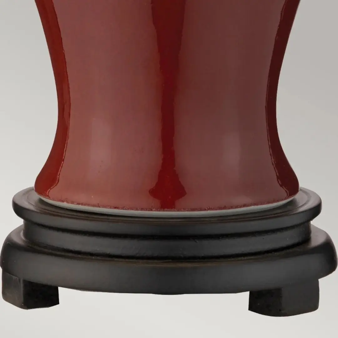 Elstead LED Tafellamp Oxblood - 1x E27 60W Warm Wit