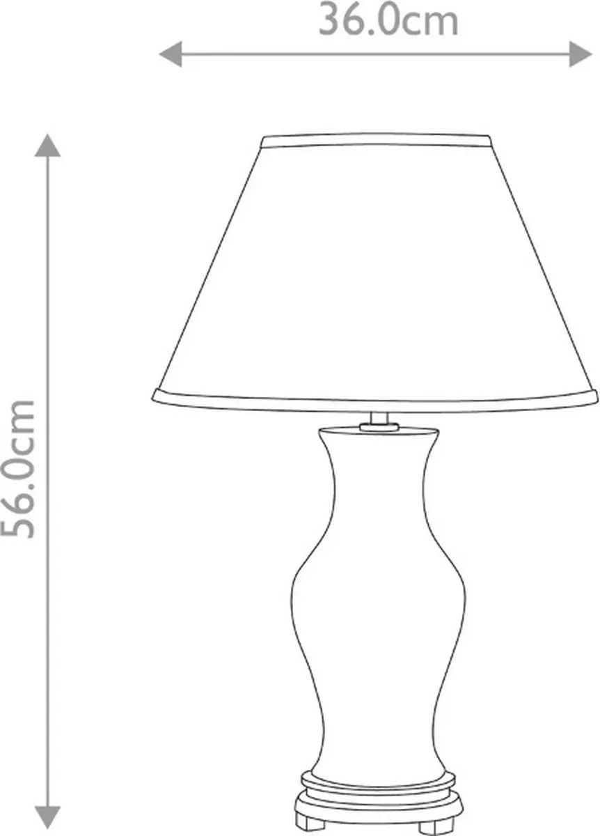 Elstead LED Tafellamp Oxblood - 1x E27 60W Warm Wit - afbeelding 6 van 6