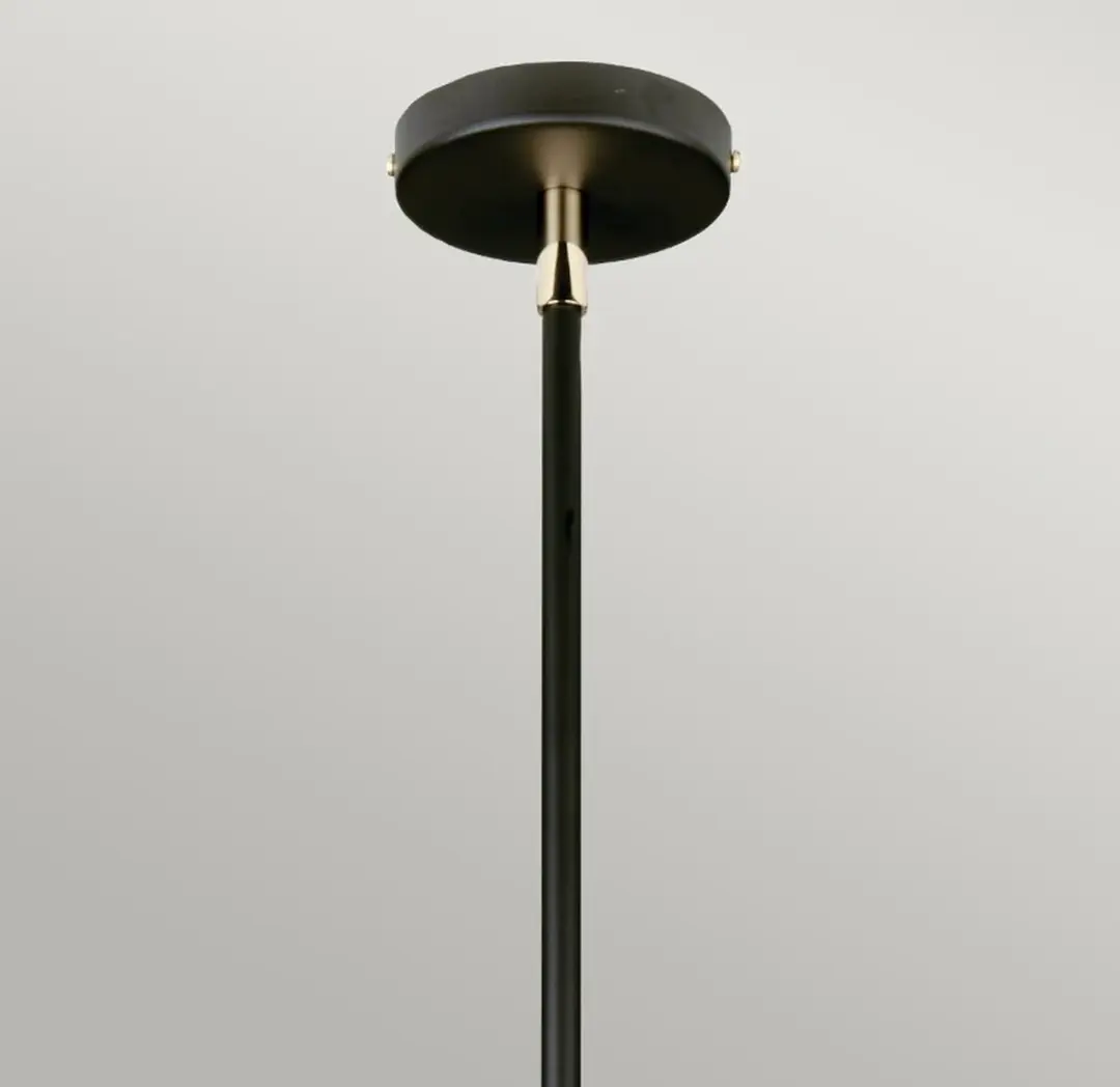 Elstead Lighting Balance LED Hanglamp - 1x E27 60W - Dimbaar - Zwart/Polished Nickel