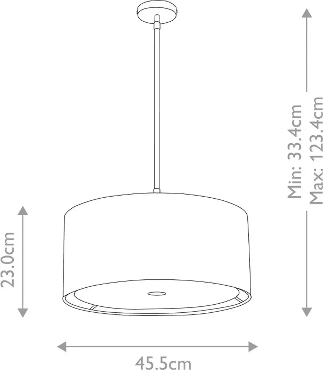 Elstead Lighting Balance LED Hanglamp - 1x E27 60W - Dimbaar - Zwart/Polished Nickel