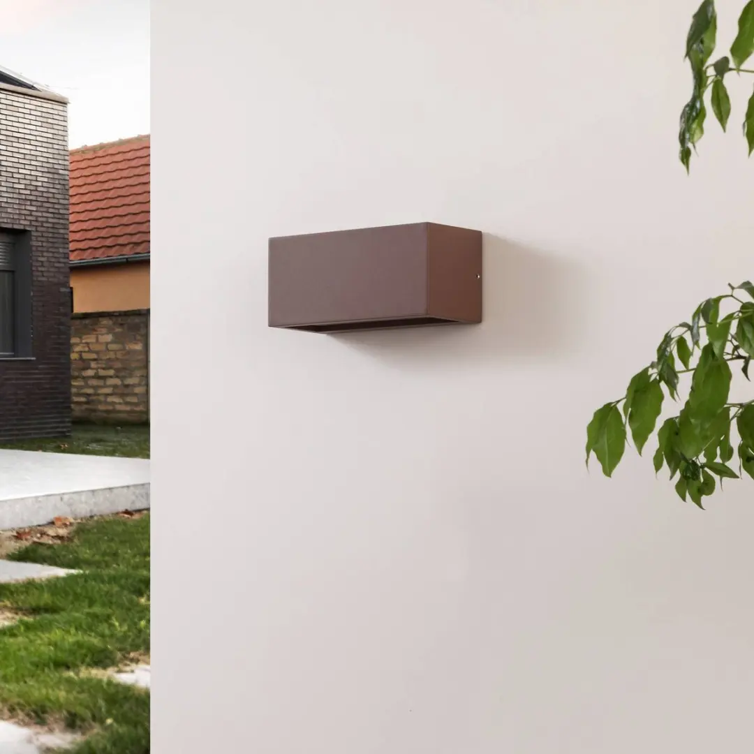 Lucande Wandlamp Buiten 1 Licht E27 - Roestbruin