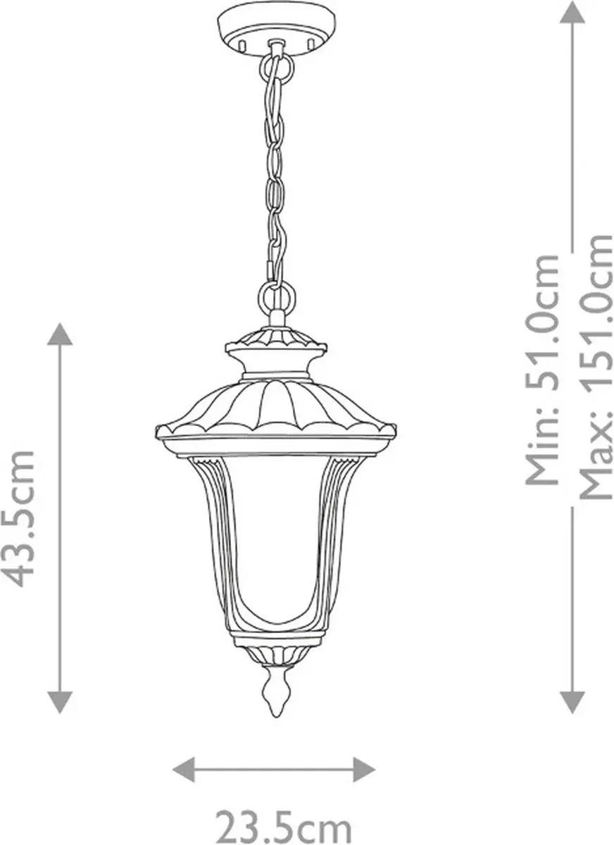 Elstead Lighting Chicago LED Buitenlamp E27 60W - Textured Black