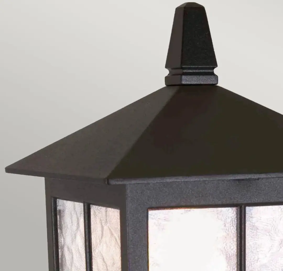 Elstead Mini LED Tuin Pilaar Winchester E27 60W - IP44 - Mat Zwart