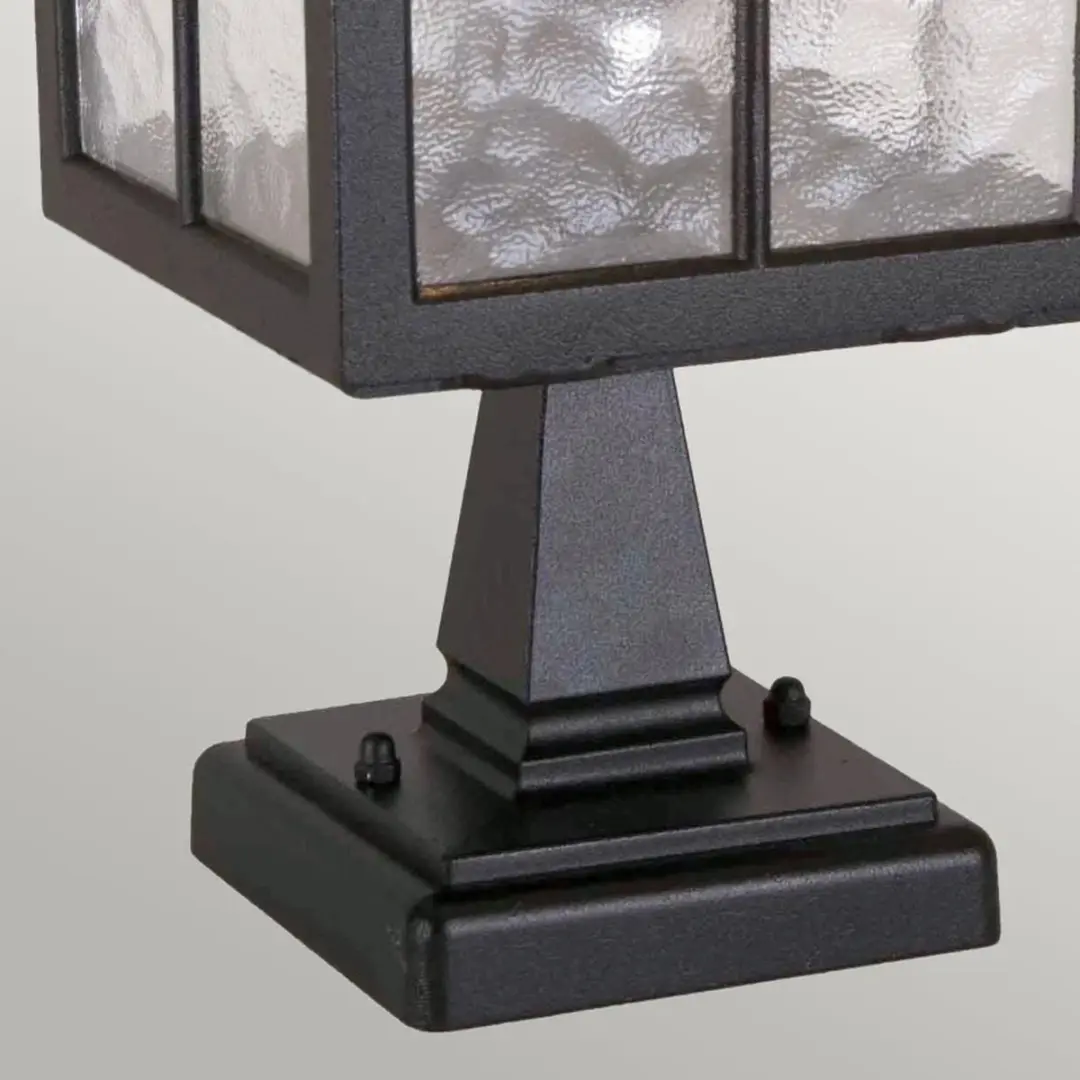 Elstead Mini LED Tuin Pilaar Winchester E27 60W - IP44 - Mat Zwart