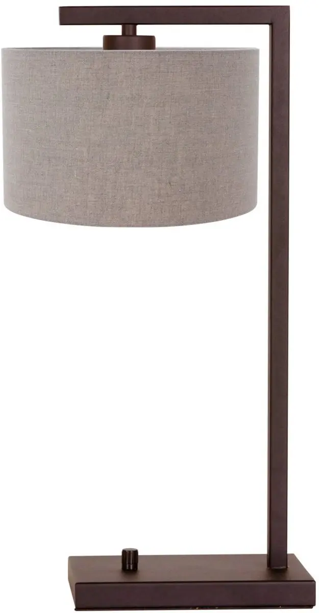 Steinhauer Cacao Tafellamp - Stang 4886CA - 51cm - Grijs Linnen