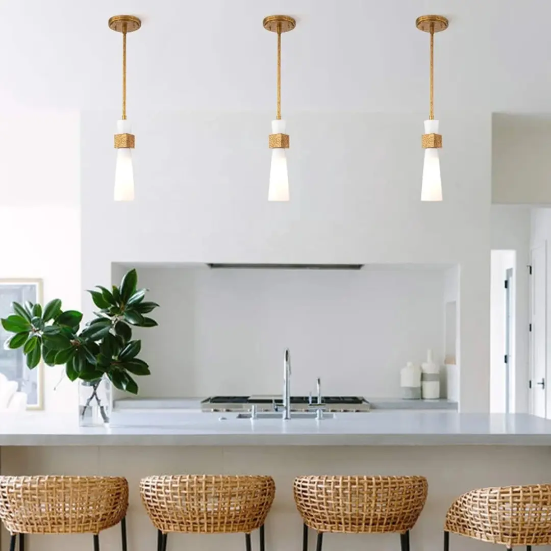 Elstead Kristy LED Hanglamp - Goud - E27 40W - afbeelding 6 van 6