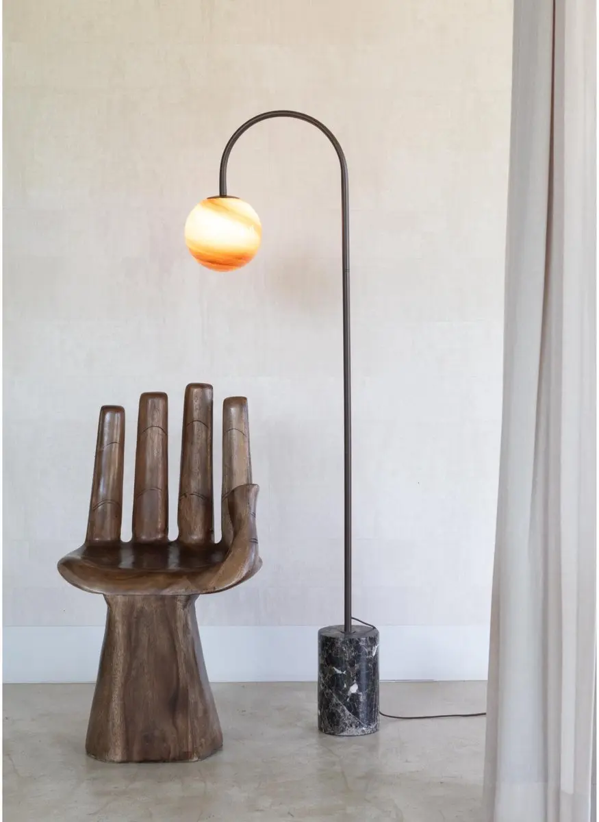 it's about RoMi Vloerlamp Tivoli - Bruin
