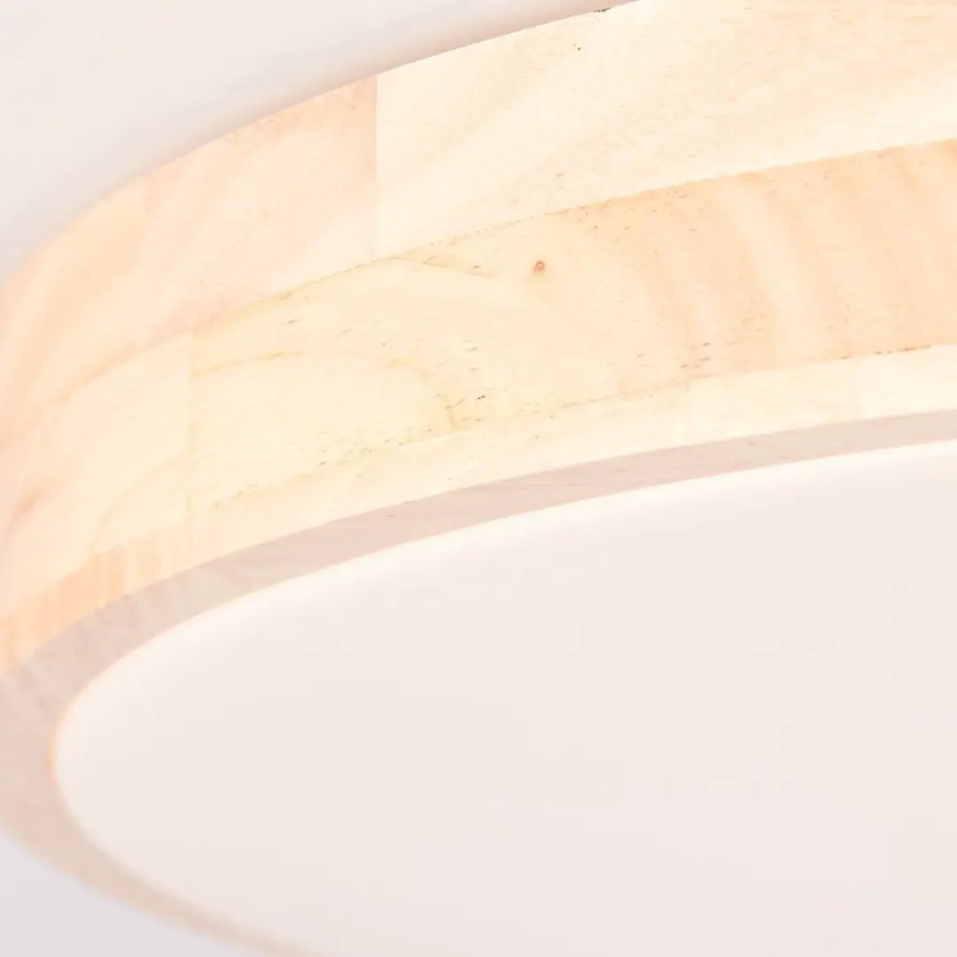 Brilliant Slimline Plafondlamp 49cm - Bruin/Wit