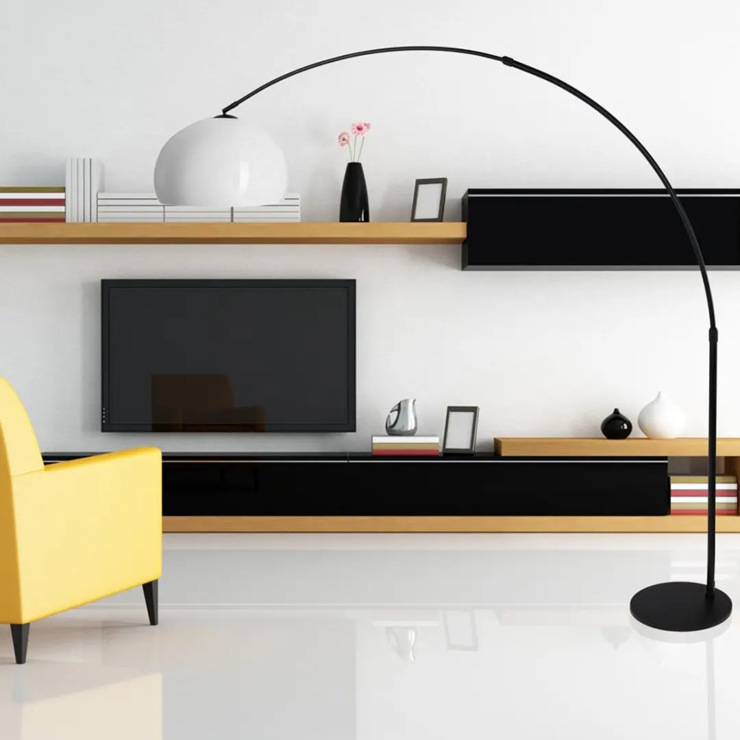 Steinhauer Vloerlamp Booglamp 240cm - Zwart