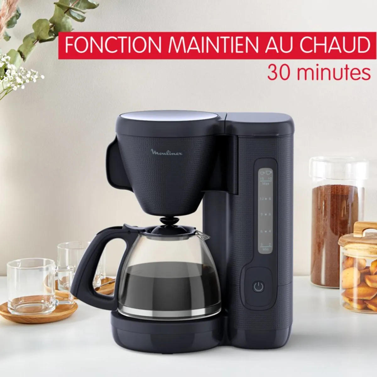 Moulinex FG2M0810 Halfautomatisch Koffiezetapparaat - 1,25L - 15 Kopjes - Nachtblauw