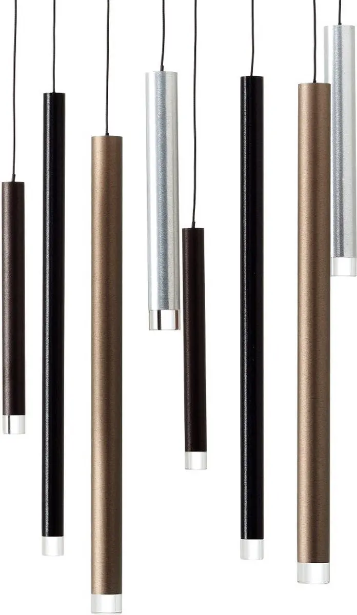 Brilliant Cembalo Hanglamp - 8 Lichtpunten - Bruin
