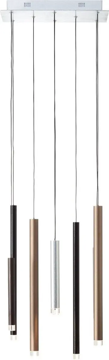 Brilliant Cembalo Hanglamp - 8 Lichtpunten - Bruin