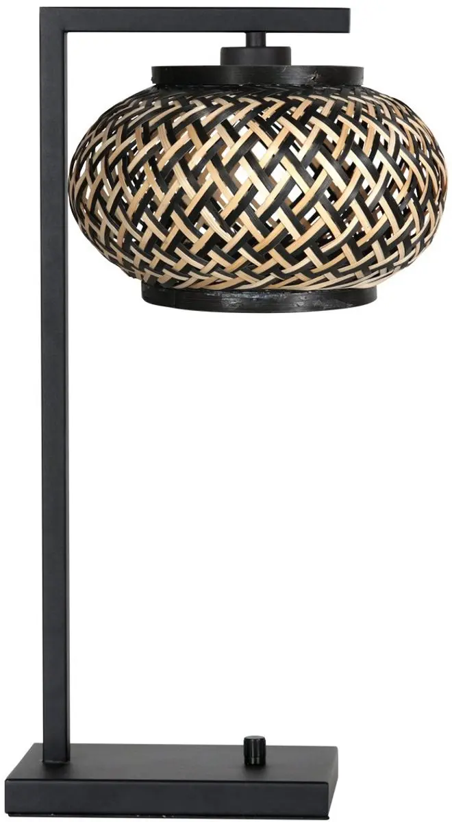 Steinhauer Nox Light 4461ZW Tafellamp - Bamboe Ø23cm