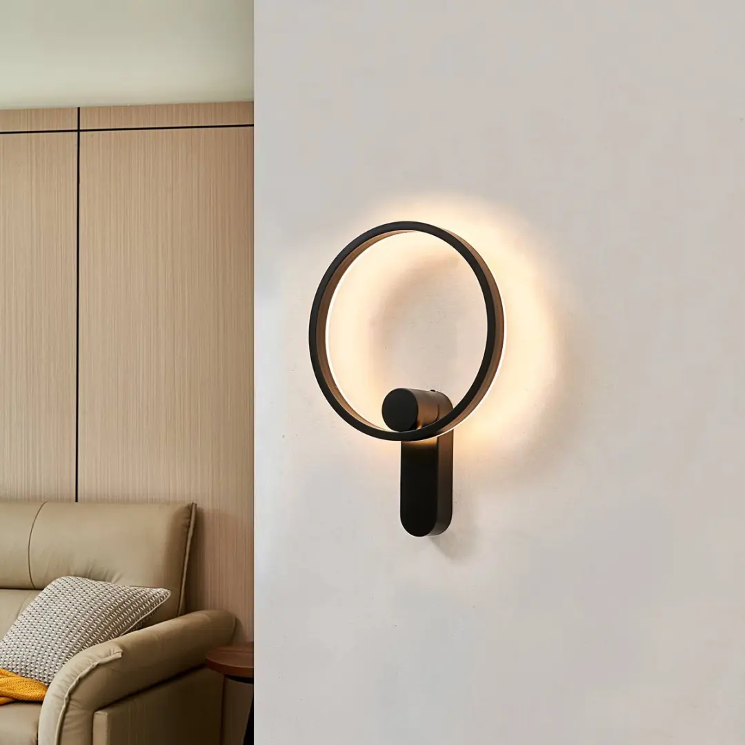Lucande LED Wandlamp 10.5W - 1 Lichtpunt - Zwart