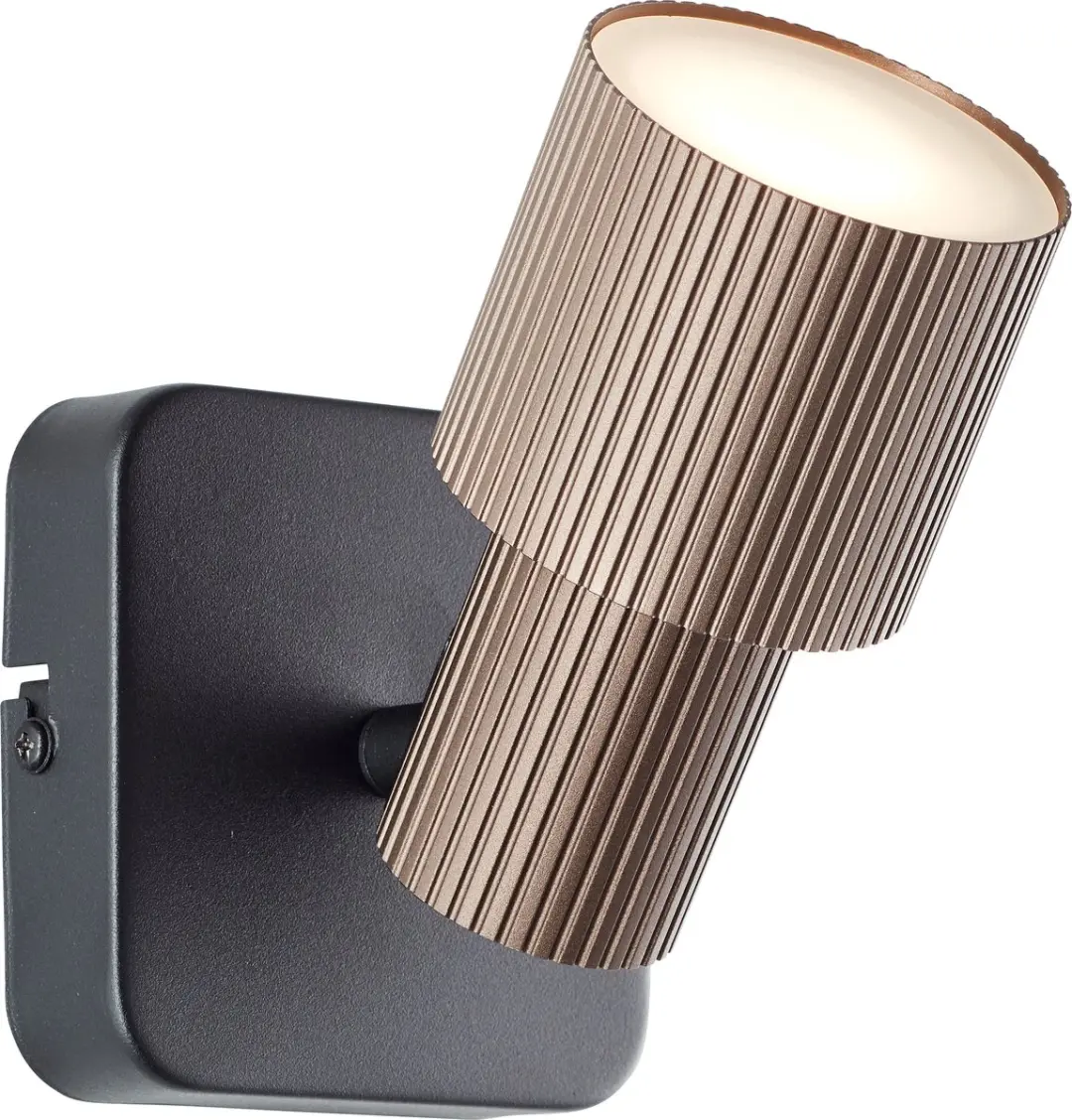 Brilliant Cadiz Plafondspot GU10 5W - 3000K - Zwart/Koper