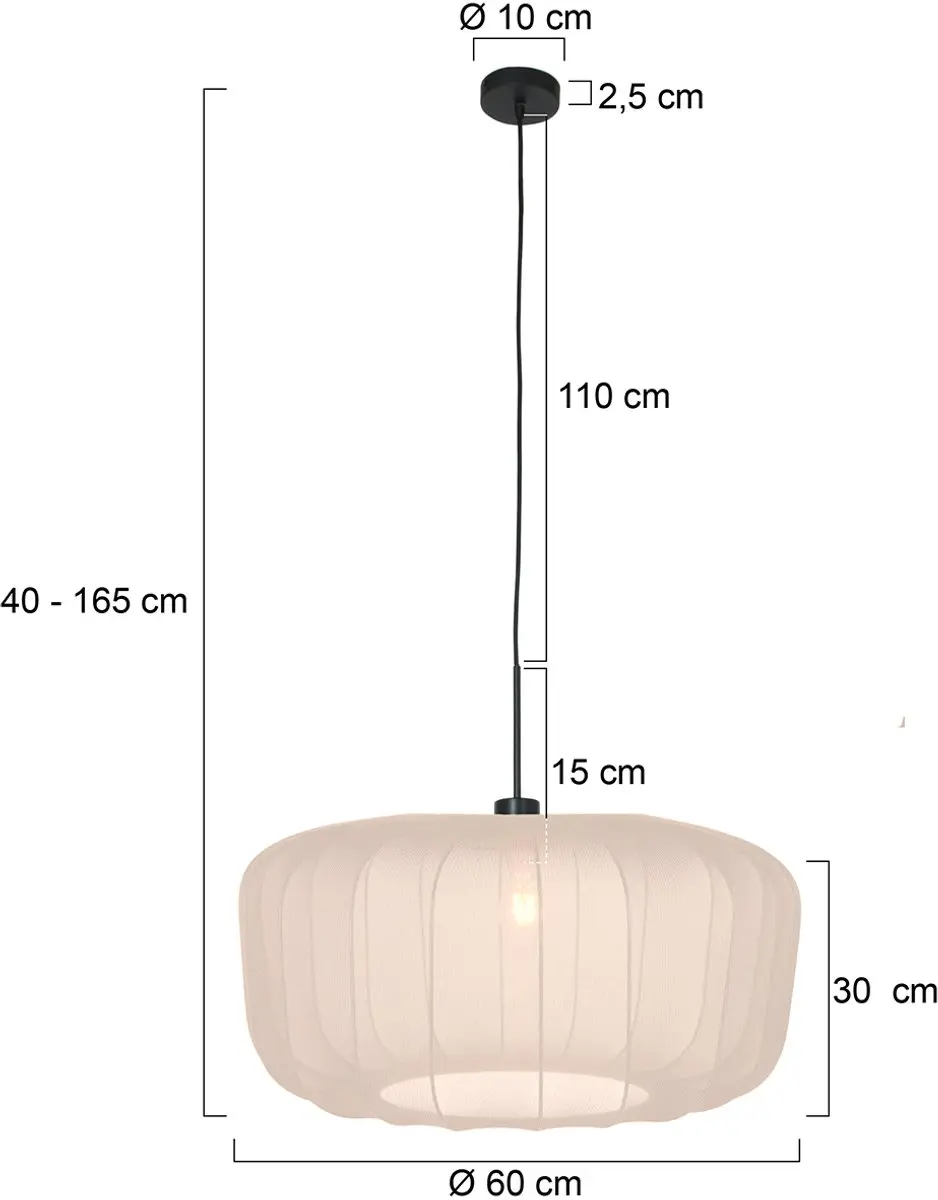 Steinhauer Sparkled Light Hanglamp - Zwart - 40W