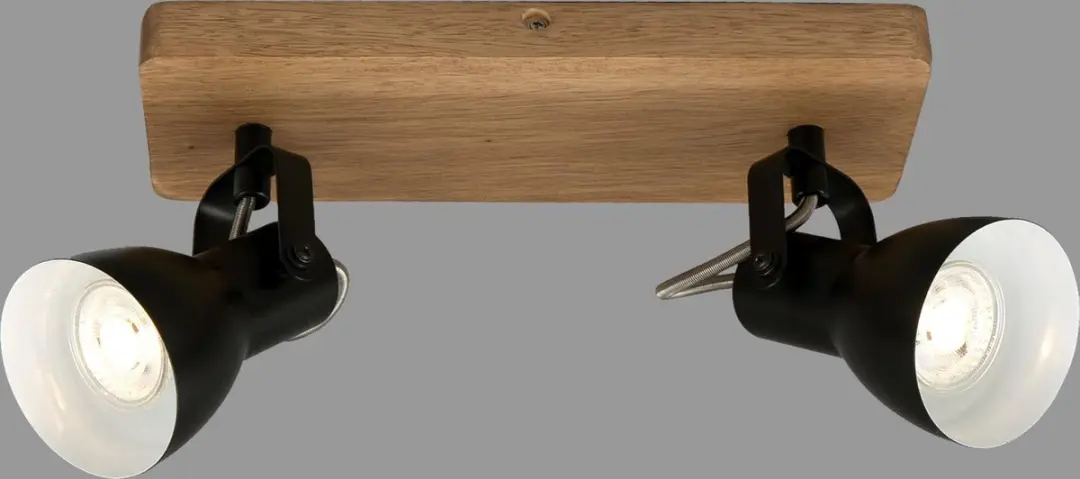 Briloner ARBO Plafondlamp 2x GU10 - Zwart
