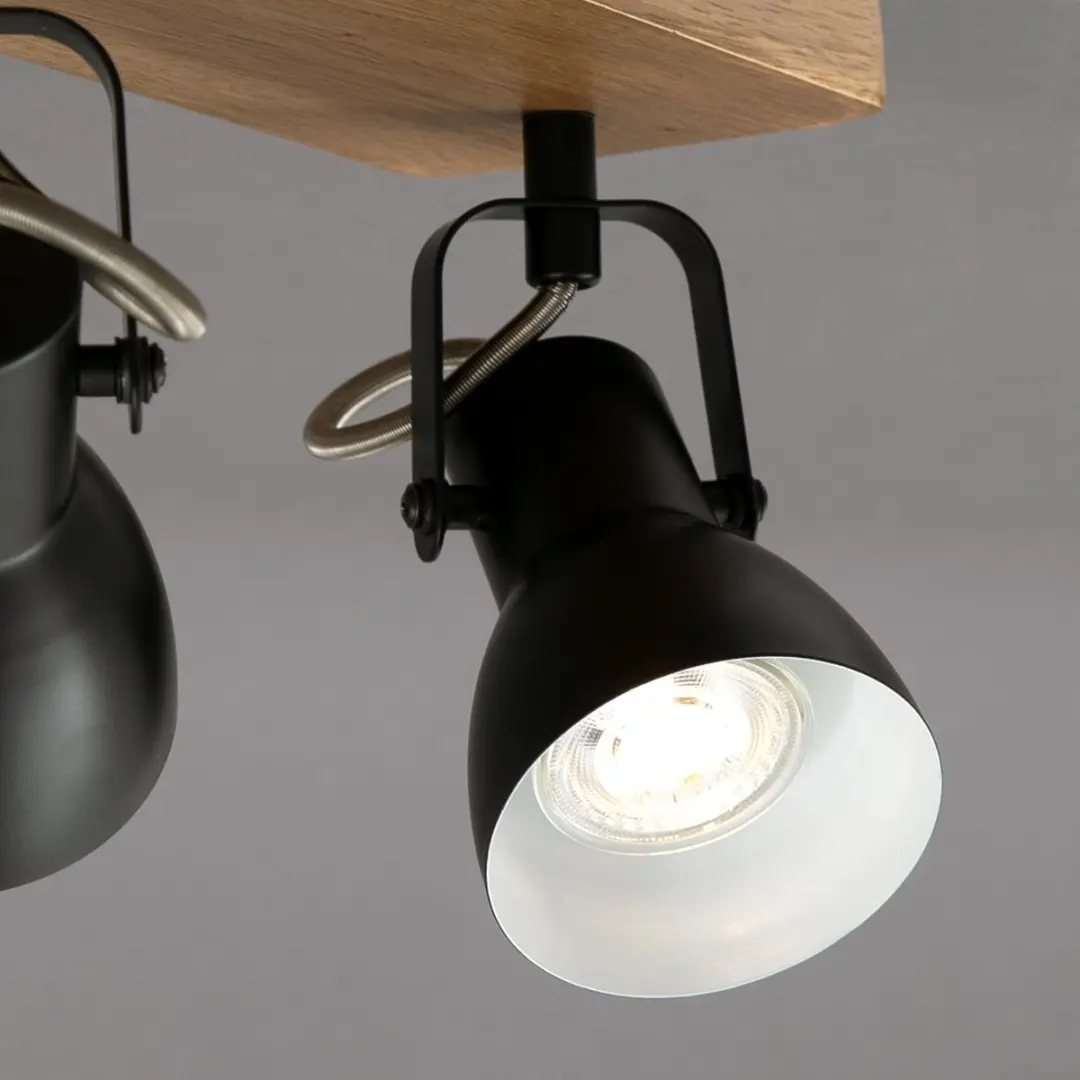 Briloner ARBO Plafondlamp 2x GU10 - Zwart
