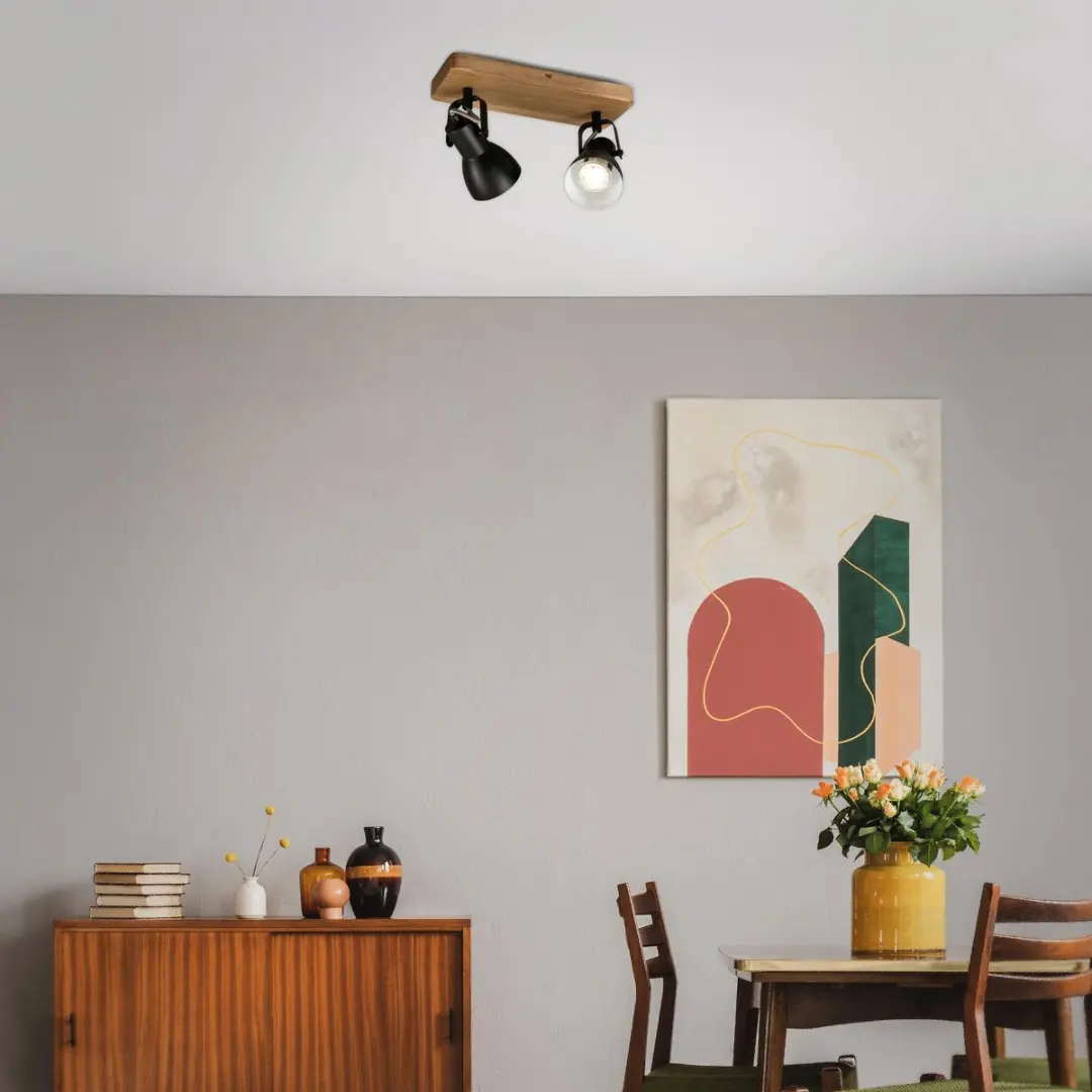 Briloner ARBO Plafondlamp 2x GU10 - Zwart