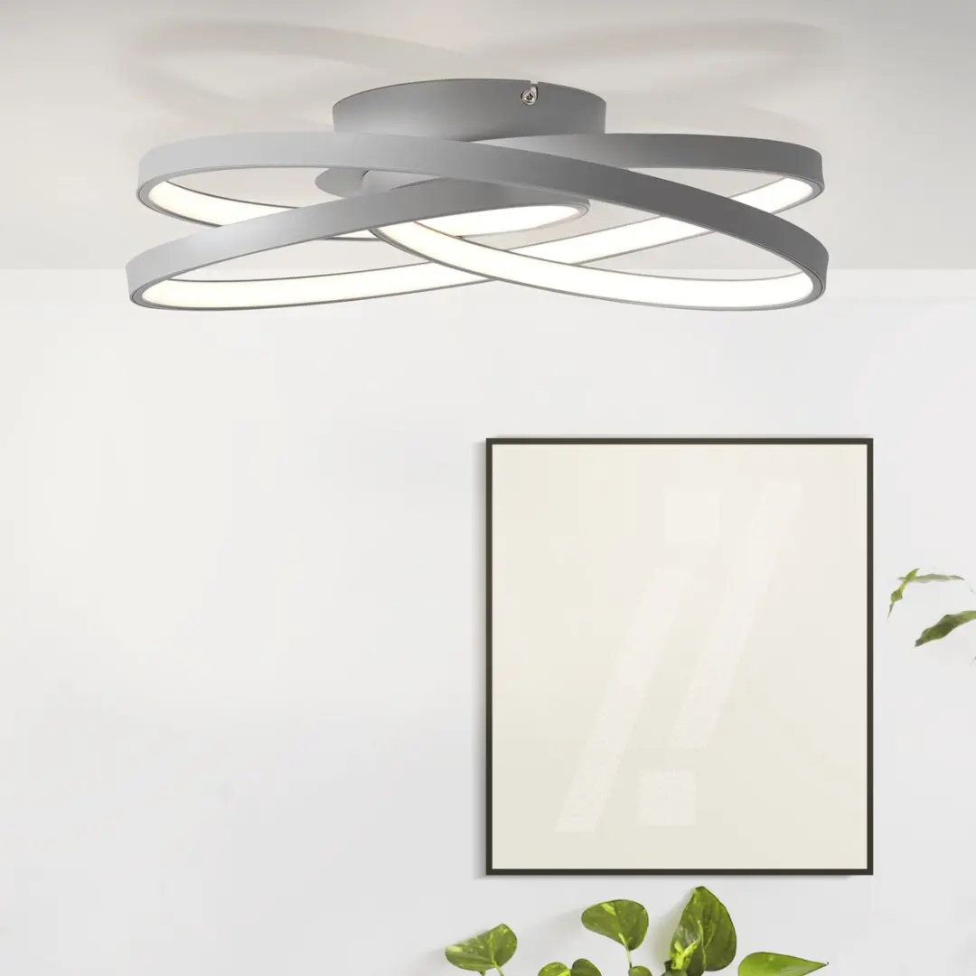 Brilliant Labyrinth Plafondlamp LED 42W - Grijs - afbeelding 6 van 6