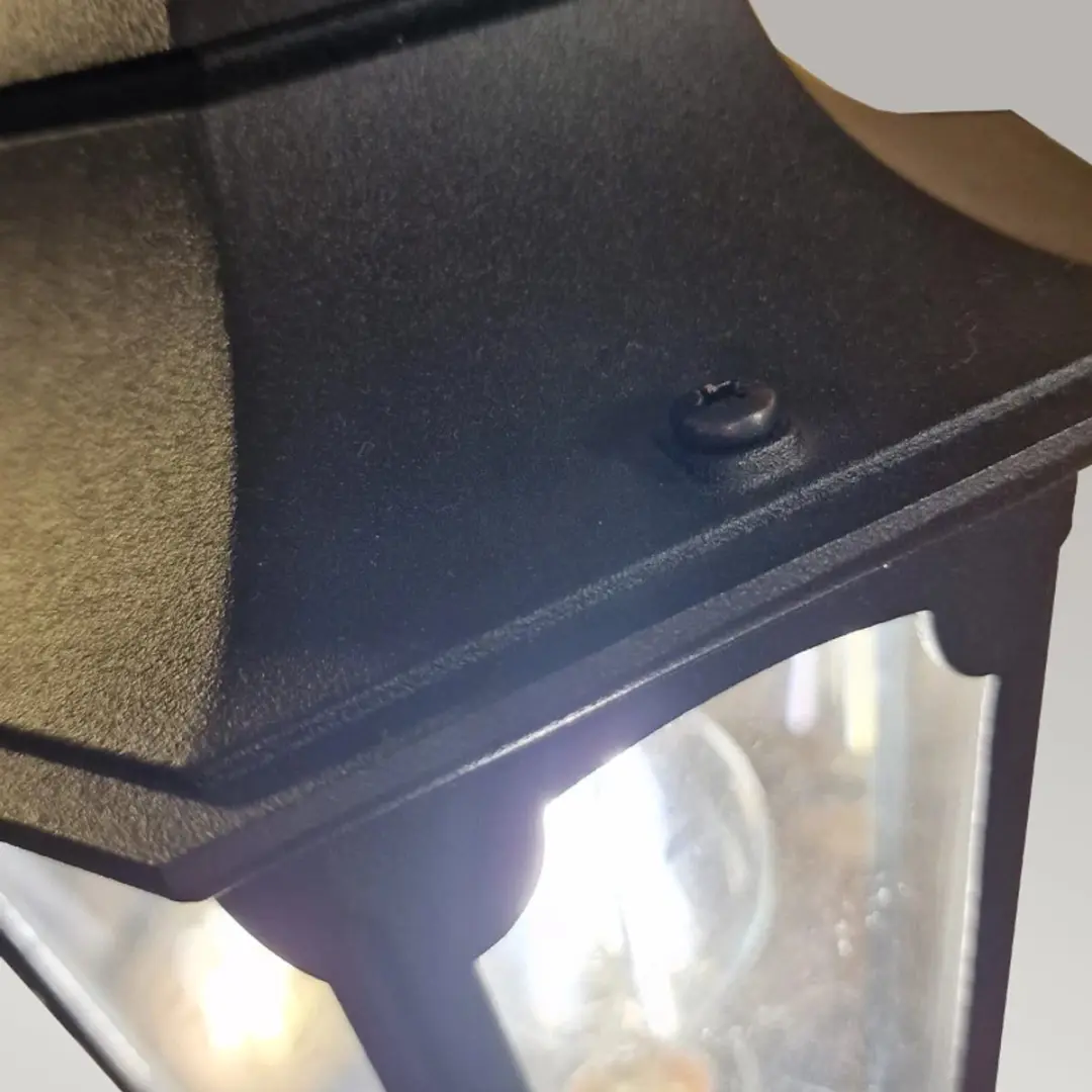 Elstead LED Tuin Pilaar Parish E27 60W - IP44 - Zwart