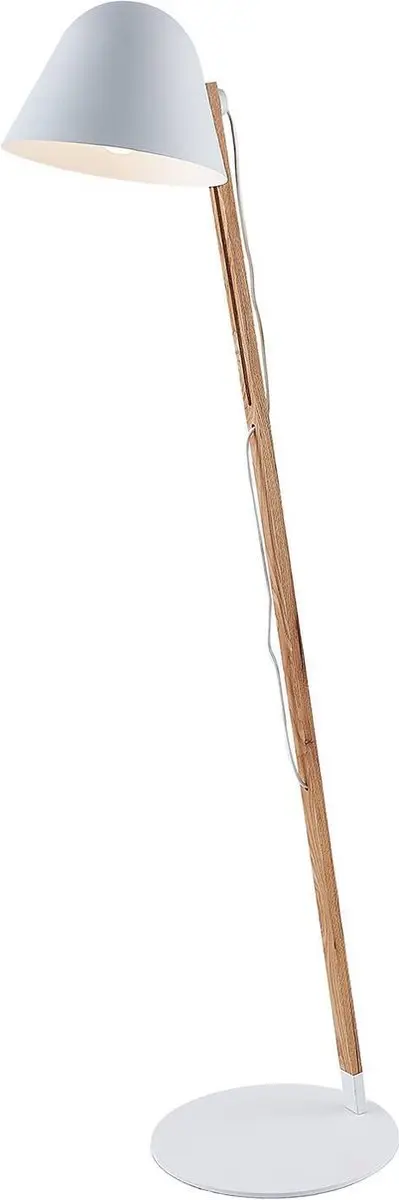 Lindby Vloerlamp Metaal Hout 128cm