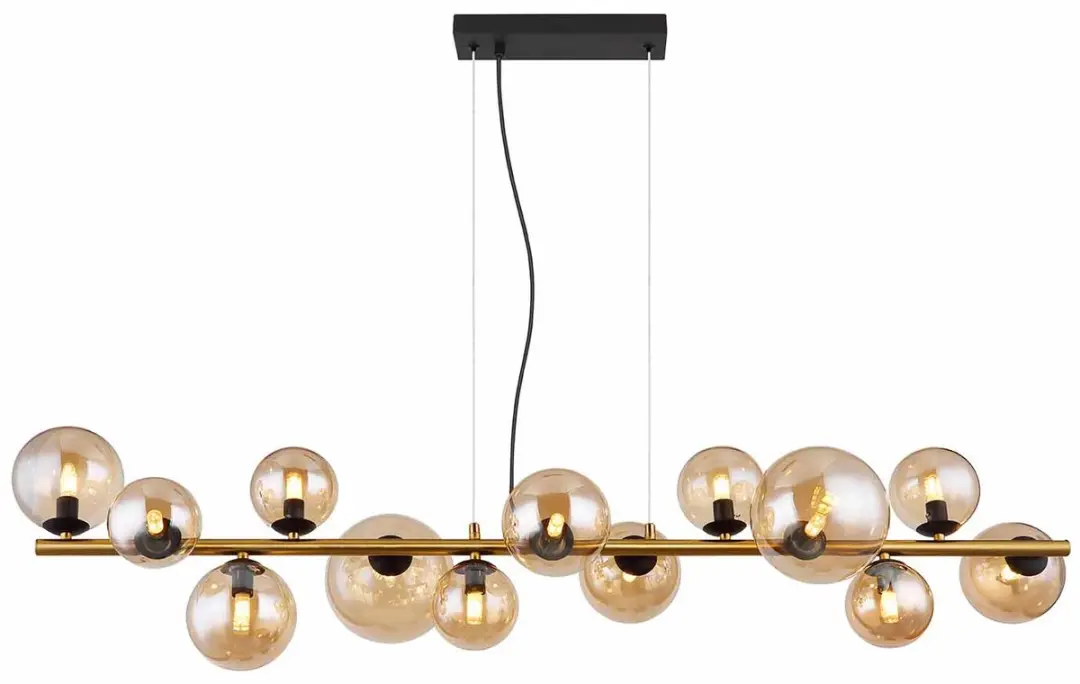 Globo Riha Hanglamp 13xG9 - Messing - afbeelding 6 van 6