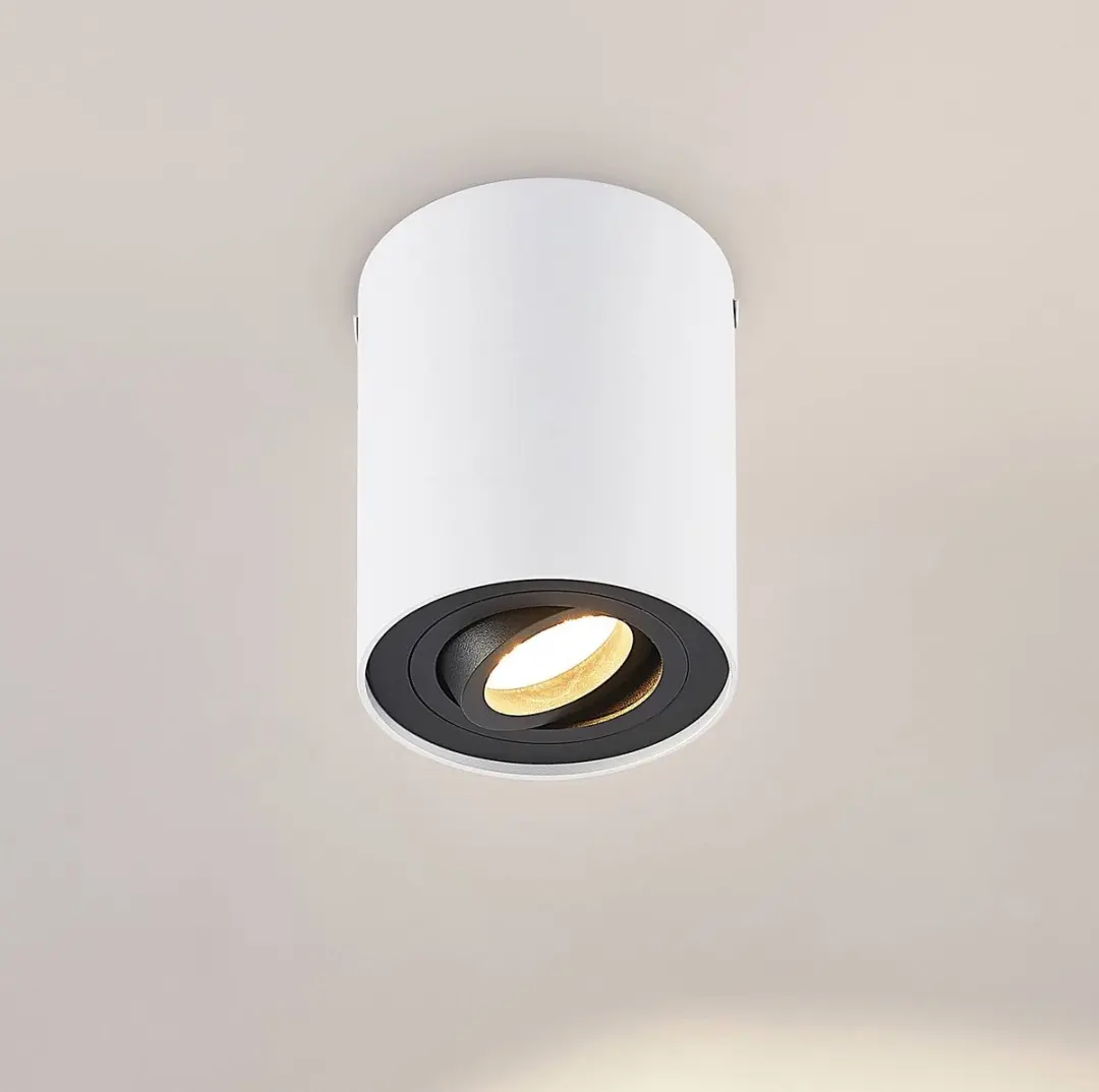 ARCCHIO Plafondlamp 1 Licht GU10 10W - Wit/Zwart