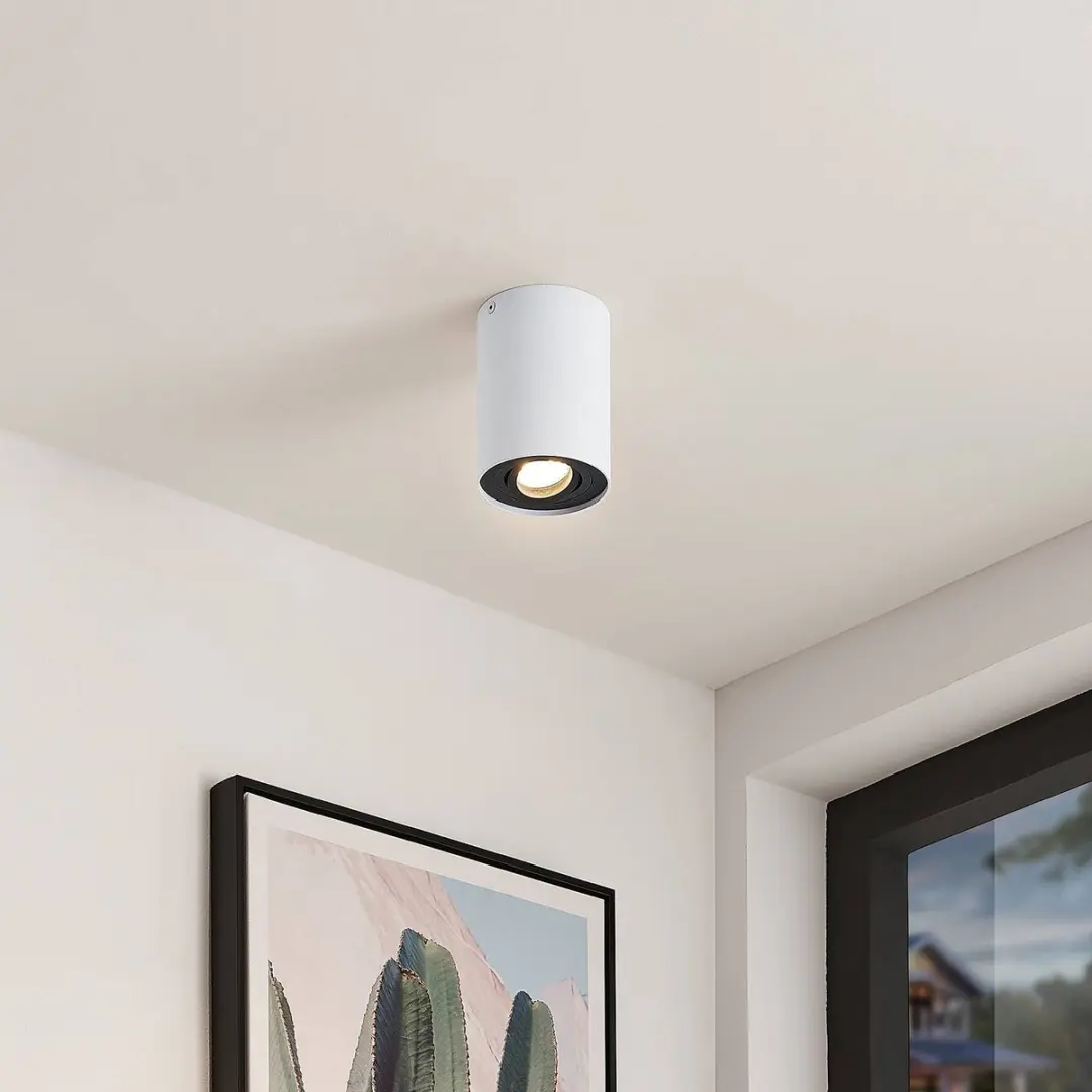 ARCCHIO Plafondlamp 1 Licht GU10 10W - Wit/Zwart