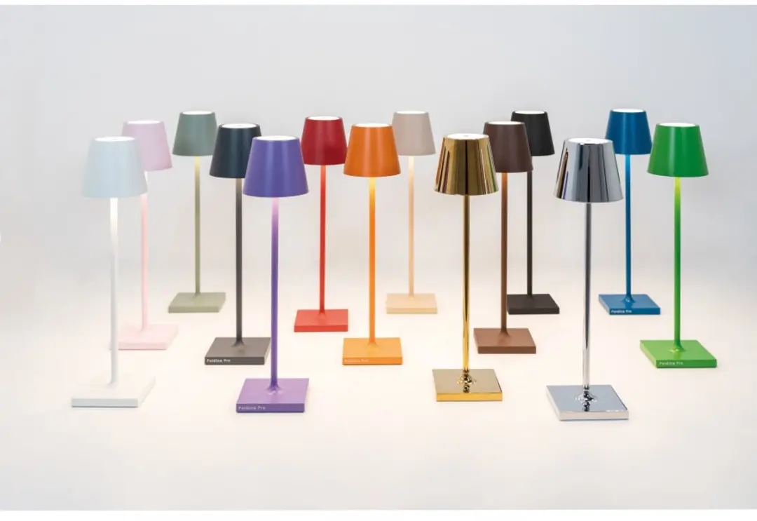 Zafferano Poldina Pro Micro Corten LED Tafellamp - 12u batterij - 1.8W - Marrone