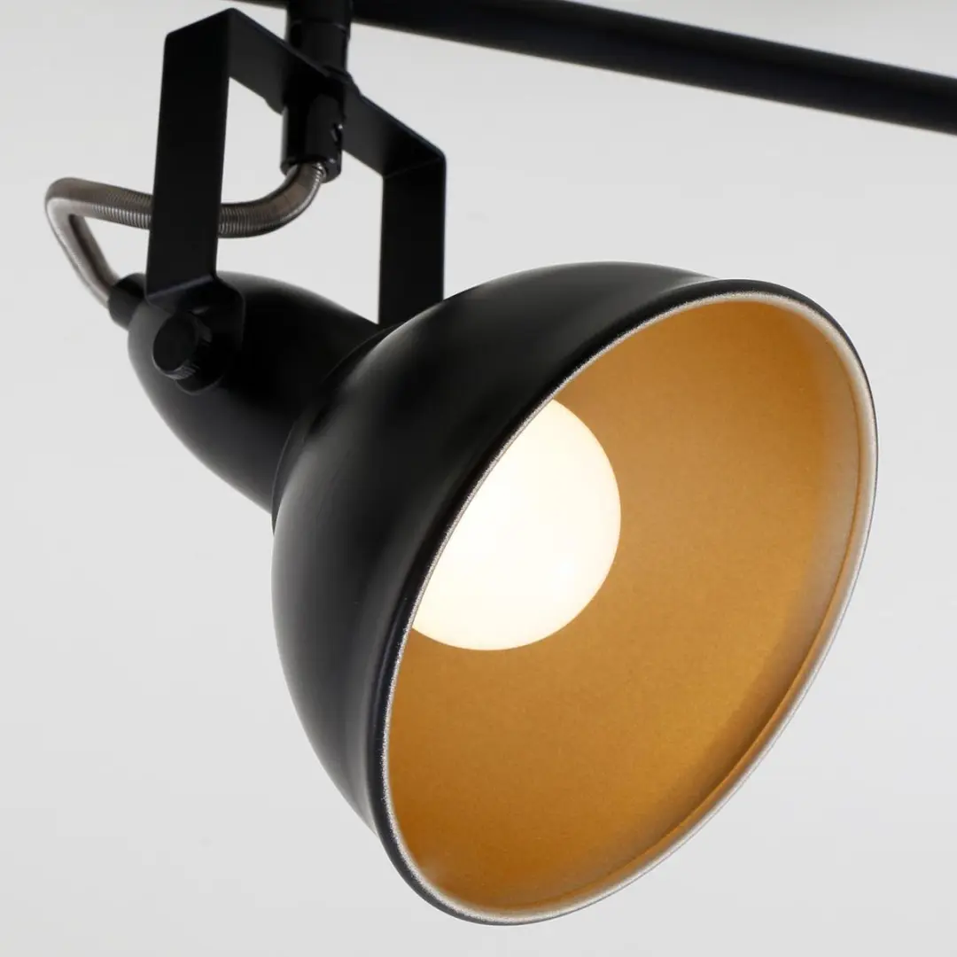 Briloner Soft Plafondspot Zwart-Goud - 4x E14 Kantelbaar