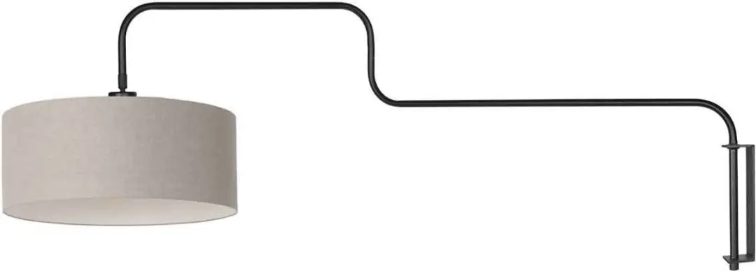 Steinhauer Bloeba 4174ZW Wandlamp - 40W - Ø40cm - Grijs