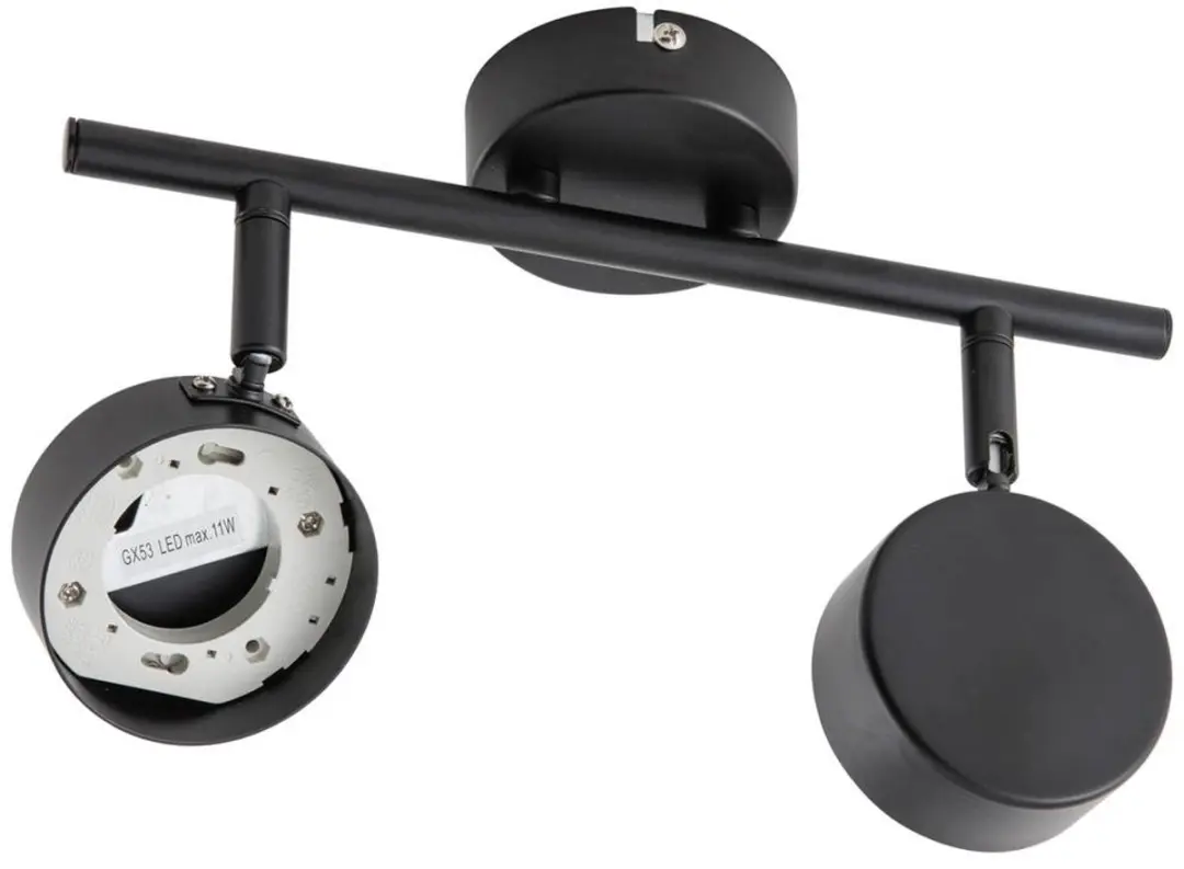 Lindby Buitenspot 2 Lichtpunten GX53 - 11W - Zwart Mat