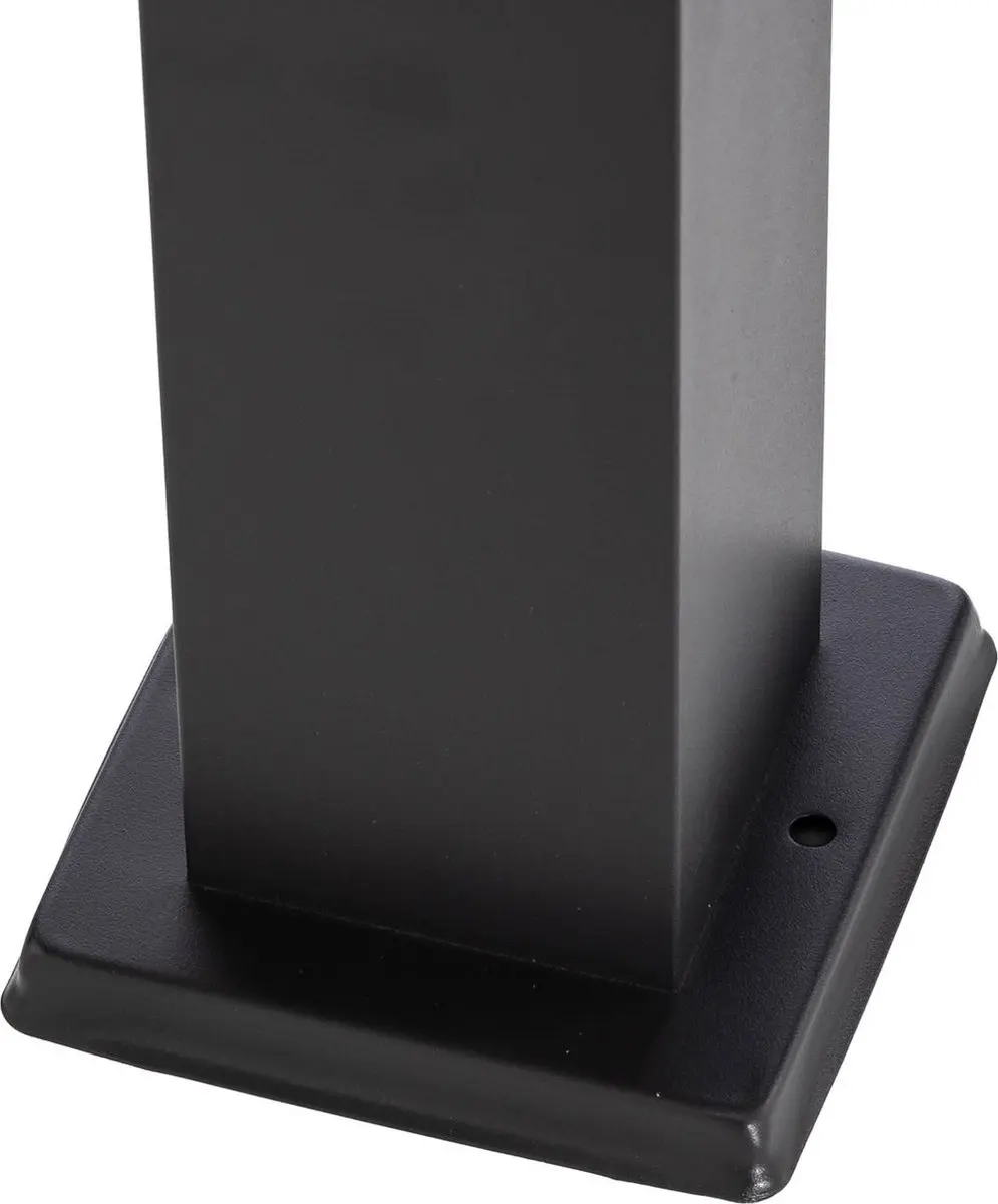 Lindby Buitenlamp 1 Licht E27 - 45cm - Donkergrijs/Wit