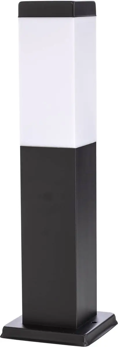 Lindby Buitenlamp 1 Licht E27 - 45cm - Donkergrijs/Wit