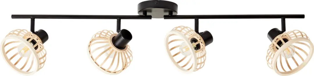 Brilliant Norah Houten Plafondlamp 4-Lichts - Veelkleurig