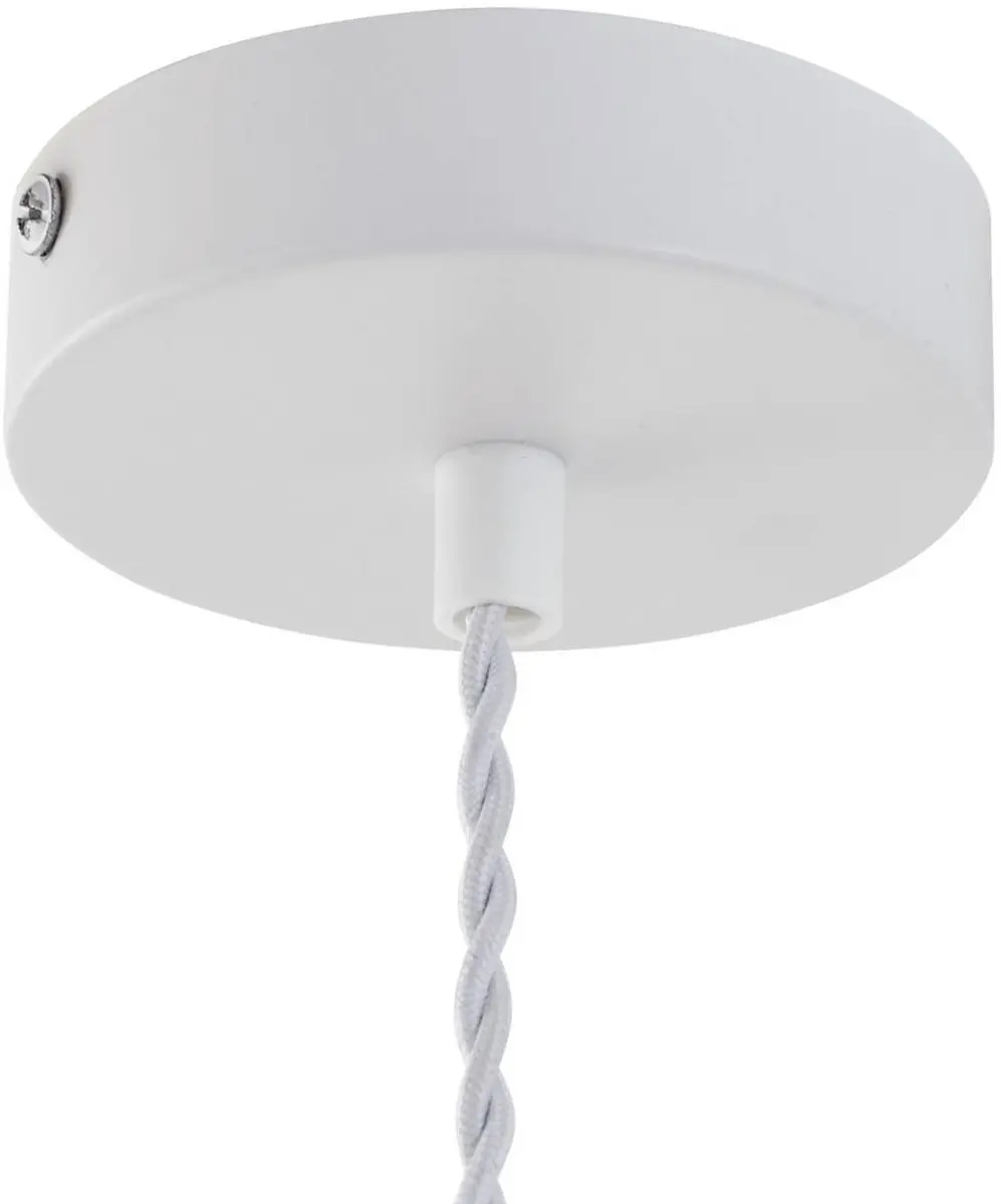 Lindby Hanglamp 1 Licht E27 - Wit