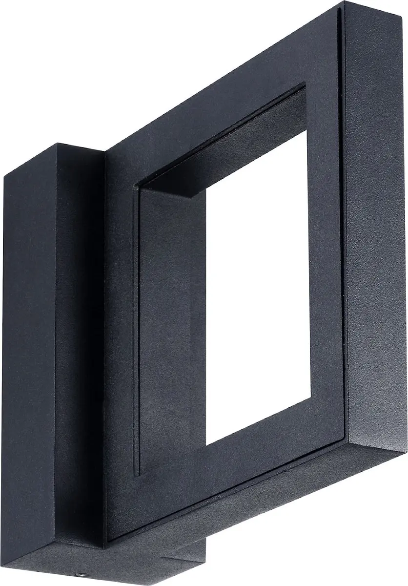 Sylvania Surface Wall Square Wandarmatuur 8W - Zwart