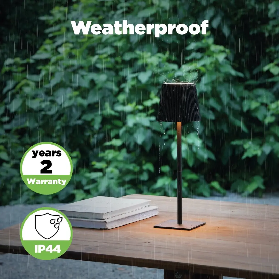 Lutec Chester Draagbare LED Tafellamp 2W - 2 Stuks - Mat Zwart - afbeelding 6 van 6